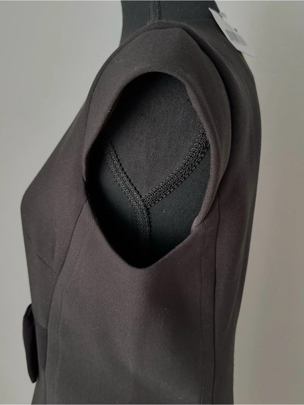 kate spade Black Cap-Sleeve Bow-Waist Mini Dress - Picture 5 of 8